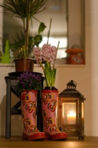 Gummistiefel DIY Blumen