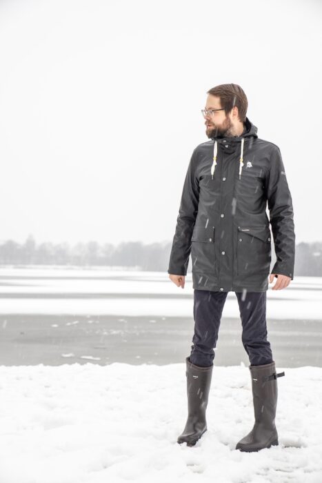 Herren Gefütterte Gummistiefel für den Winter Neu