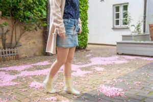 Durchsichtige Gummistiefel Outfit Socken 2
