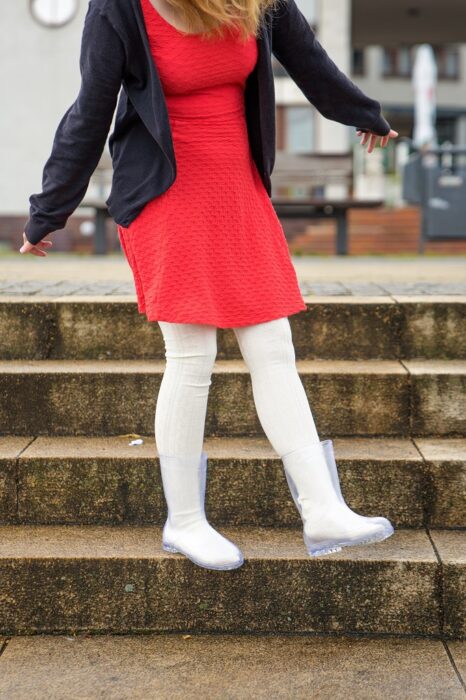 Gummistiefel durchsichtig Outfit 1