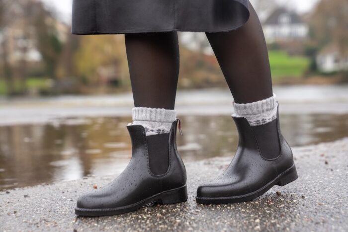 Kurze HKM Gummistiefeletten Kinder Tragebild