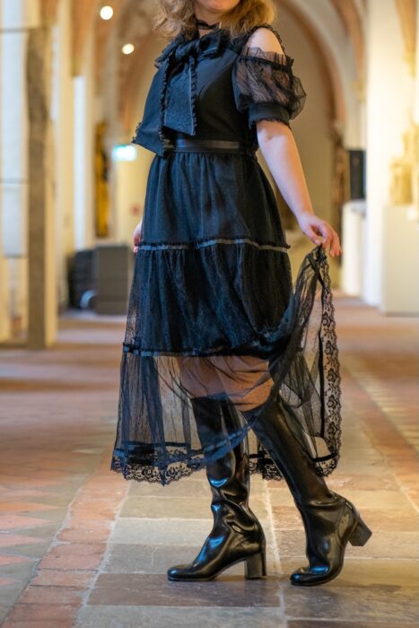 Gummistiefel Weihnachten Acquo of Sweden Tragebild