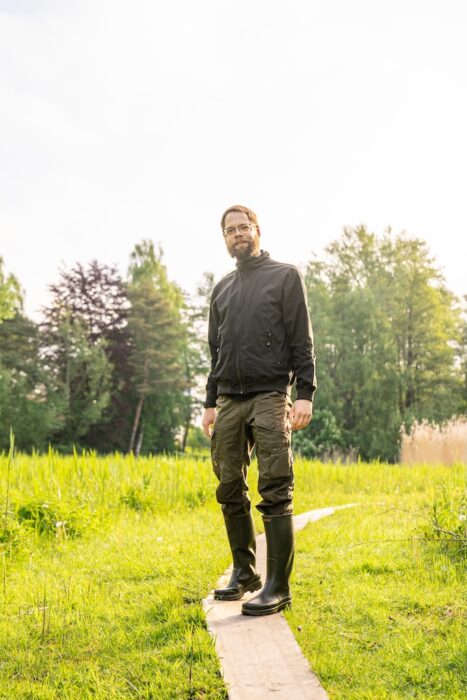 Gummistiefel Weihnachten Decathlon Renfort 500 Tragebild