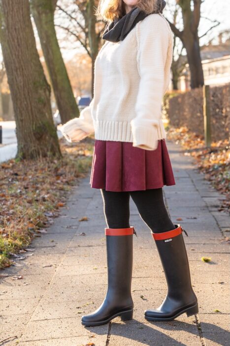 Gummistiefel Weihnachtsgeschenk Aigle Myrica Tragebild