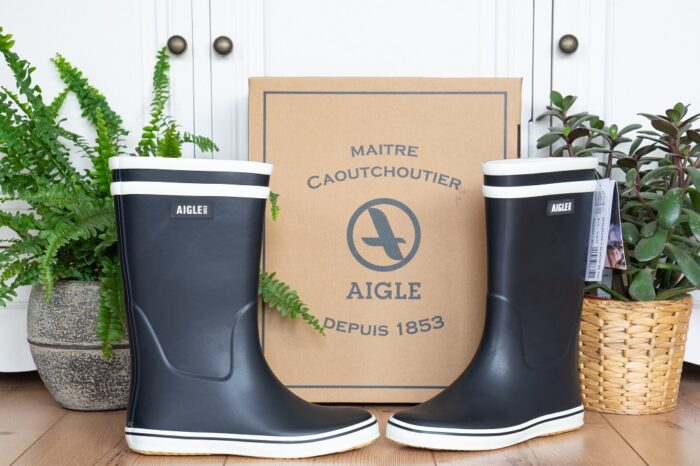 Gummistiefel in der Stadt Aigle Malouine