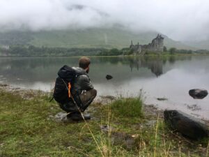 Gummistiefel beim Wandern Wandergummistiefel Schottland Highlands