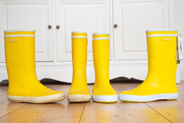 Gelbe Gummistiefel Kinder Aigle Lolly Pop