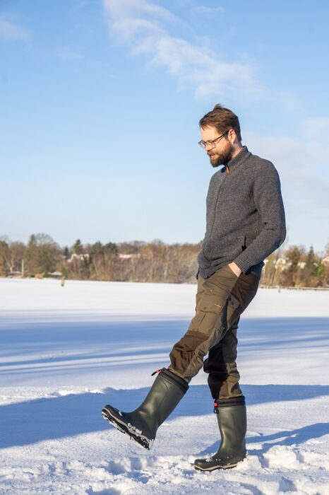 Bequemste Gummistiefel Dunlop Blizzard Tragebild