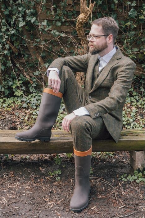 nat-2 Gummistiefel Tweed Outfit