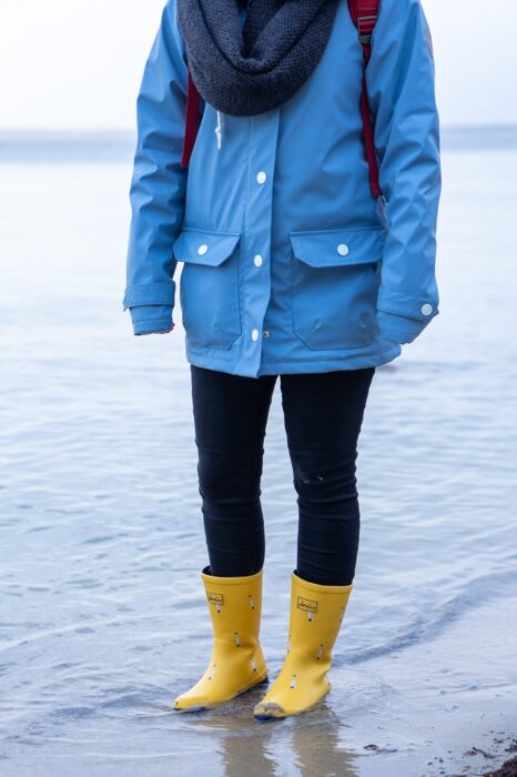 Faltbare Gummistiefel Joules Roll Up Tragebild