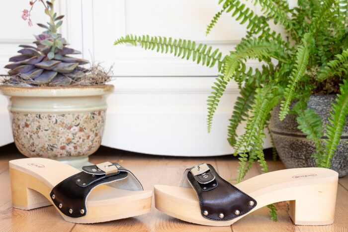 Hohe Holzclogs Scholl Pescura