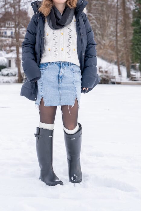 Aigle Aiglentine Winter Schnee Outfit