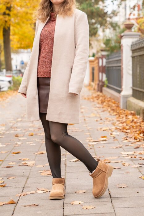 Strickjacke Outfit UGG Boots