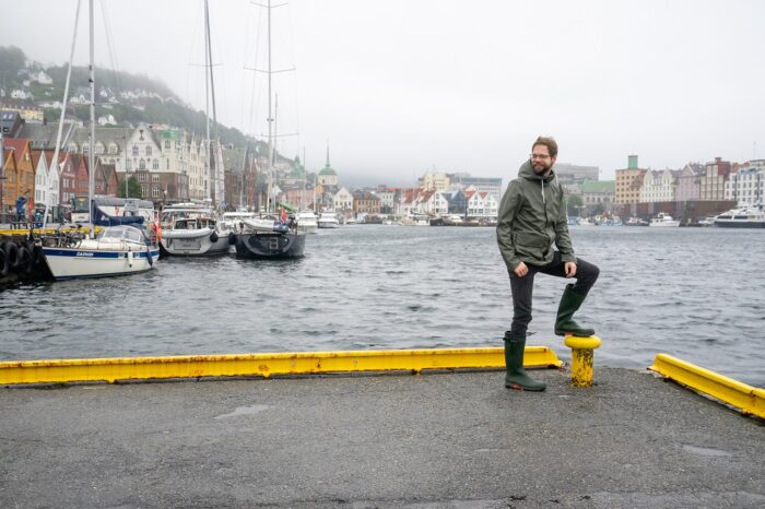 Bergen Hafen Regen