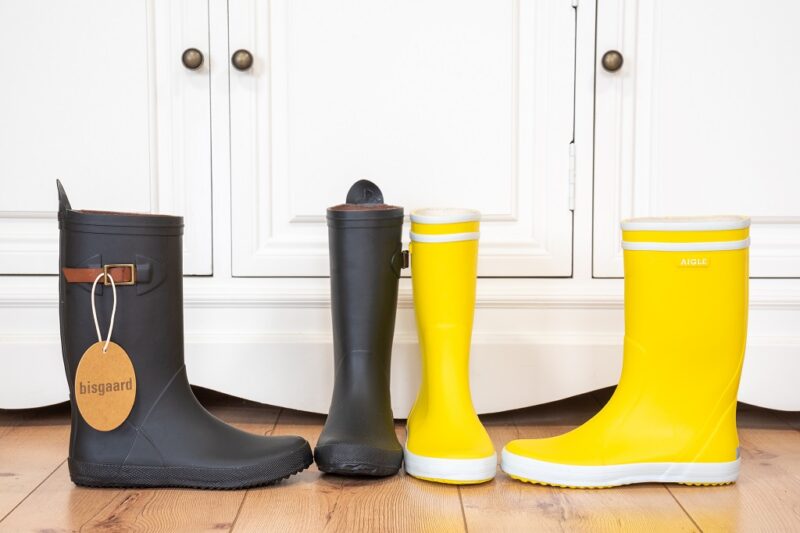 Groene kinder regenlaars Safari Basic van Bisgaard