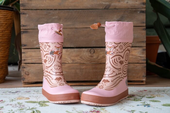 Affenzahn Vegan Puddly Barfußgummistiefel gefüttert
