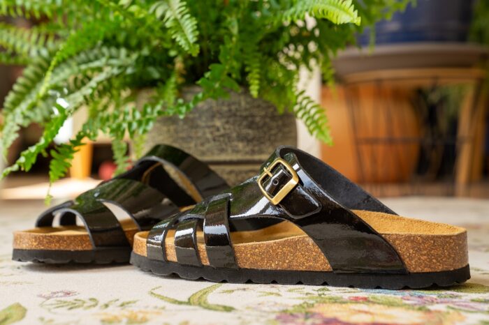 Korksandalen drei Riemen AFS-Schuhe 2122 Details