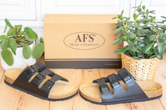 Korksandalen drei Riemen AFS-Schuhe 3133