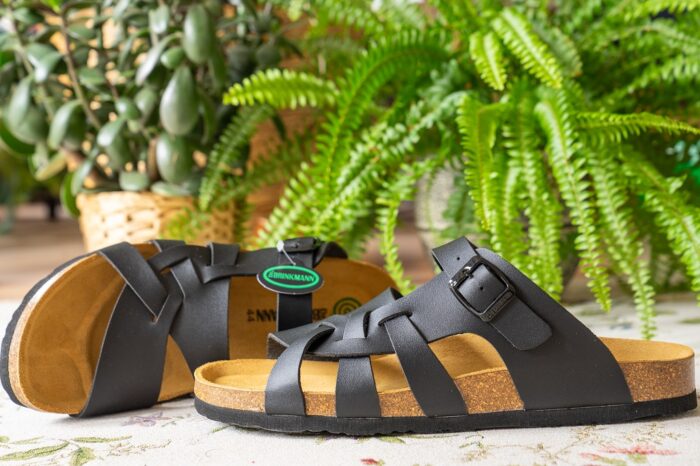 Korksandalen drei Riemen Dr. Brinkmann Pantolette 1