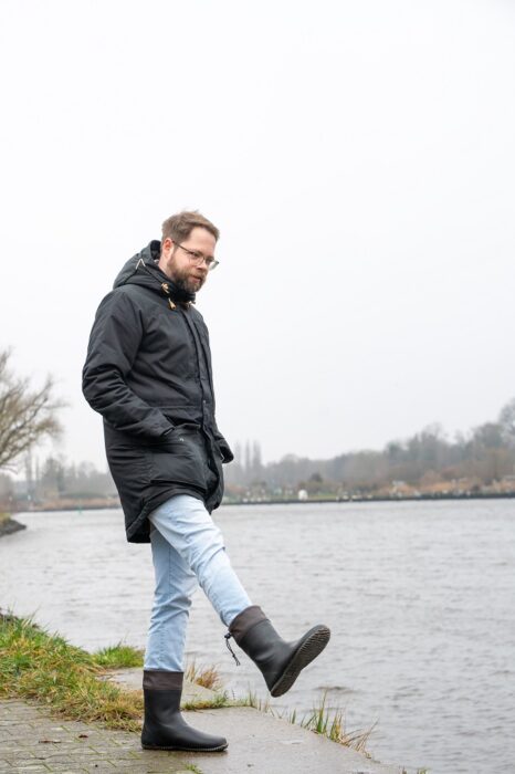 Barfußgummistiefel Herren Saguaro Brisk Tragebild