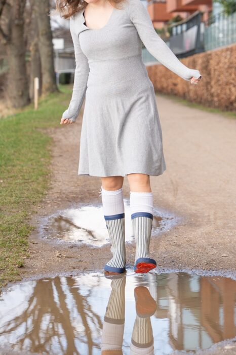Barfußgummistiefel Kinder Bisgaard Barefoot Tragebild